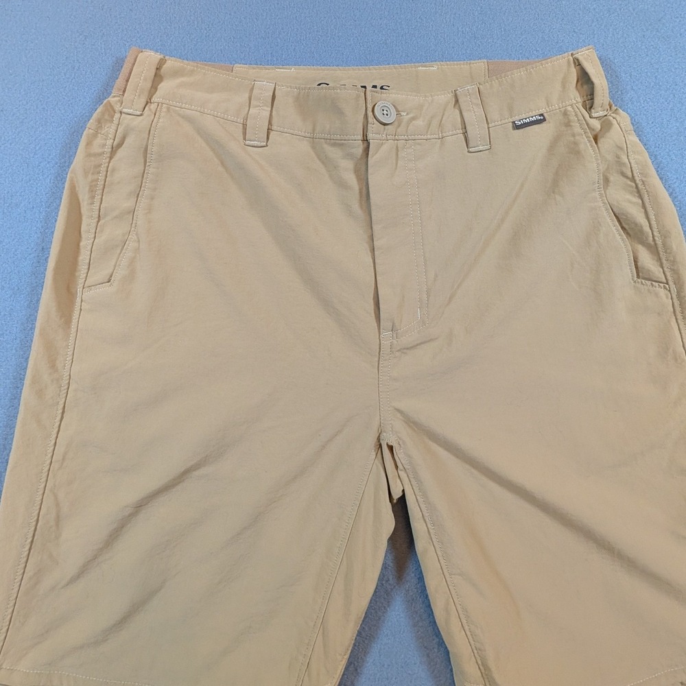 Simms Mens Convertible Cargo Pants Khaki Zip-Off Hiking Fishing Outdoor‎ Size 32